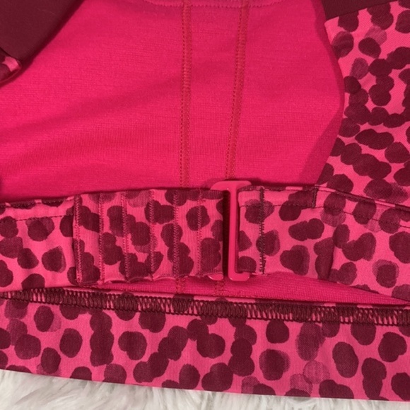 Lululemon Pink & Purple Dotted Sport Bra - Picture 7 of 8